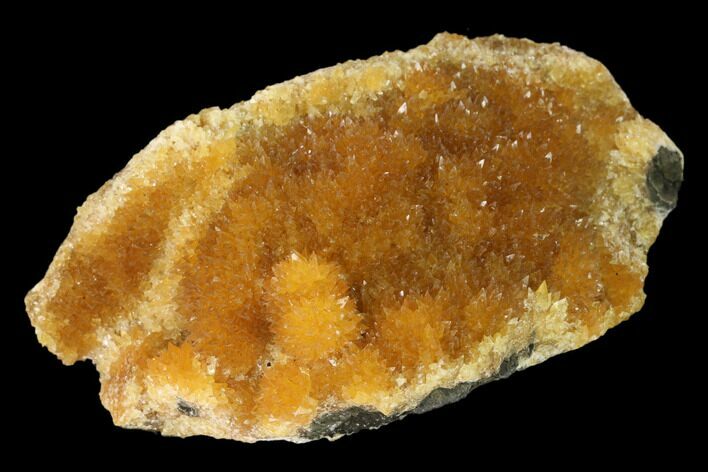 Intense Orange Calcite Crystal Cluster - Poland #148383